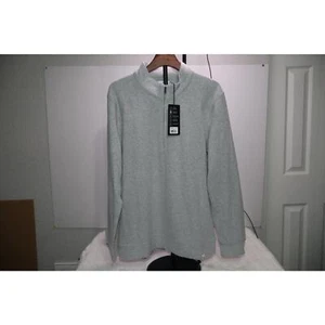 7 Diamond Generation Quarter Zip Pullover-Soft Grey-Medium - Picture 1 of 6