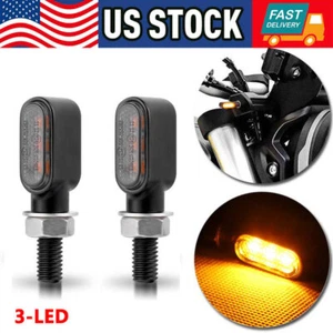 2x Mini luces LED intermitentes para motocicleta Suzuki DRZ400SM DRZ400S DR650SE EE. UU. - Imagen 1 de 13
