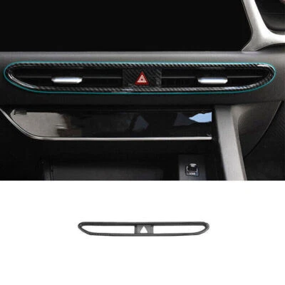 For Hyundai Sonata 2020-2023 Carbon Fiber Dash Center AC Air Outlet Cover 1X - Image 1 of 4
