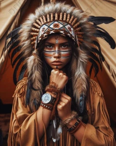 Native American Girl Model Photo Risque 8x10 Art Print C11035 - Picture 1 of 1