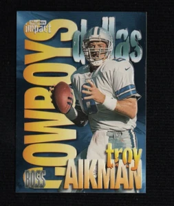 Carta Inserto Skybox Impact Troy Aikman Boss 1997 #2 Cowboys - Foto 1 di 2