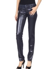 Emporio Armani Kate Womens Blue Coated Jeans Size 28 EUC