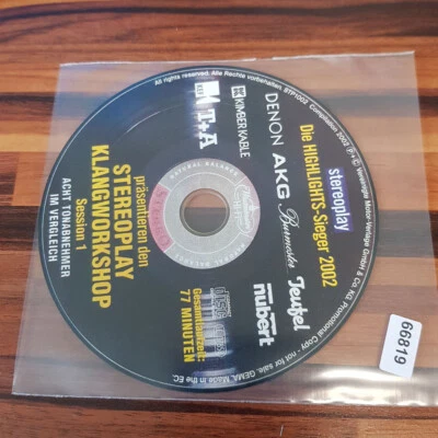 STEREOPLAY DIE HIGHLIGHTS SIEGER 2002: Stereoplay Klangworkshop S1 > VG+/-(CD) - Bild 1 von 3