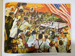 Schlacht des Jahrhunderts... Gans-Nelson gemalt für Harolds Club, von Neil Boyle Druck - Bild 1 von 2