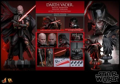 Hot Toys DX45 1/6 Star Wars Darth Vader Toy Battle Damaged Deluxe Ver. In stock - Image 1 of 4
