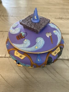 MICKEY MOUSE MUSIC BOX DISNEY FANTASIA SORCERER APPRENTICE - Picture 1 of 7
