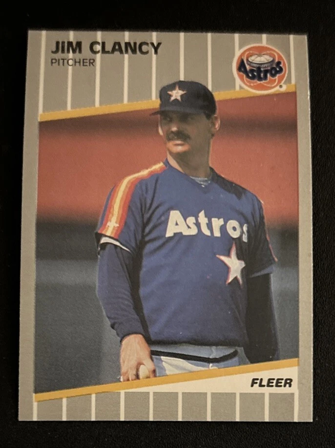 1989 Fleer Update Jim Clancy Baseball Card #U-88 Astros Pitcher VG - Image 1 of 2