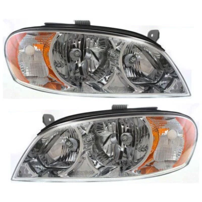 Par de faros para Kia Spectra 2002-2004 sedán conductor y pasajero; diseño temprano Foto 1 de 4