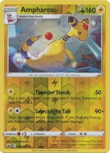 Pokemon Chilling Reign Ampharos Rare Reverse Holo 049/198 - Picture 1 of 1