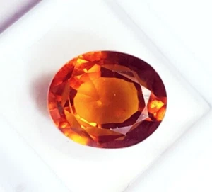 Granate Hessonita natural 15,45 quilates piedra preciosa suelta certificada con regalo gratis - Imagen 1 de 6