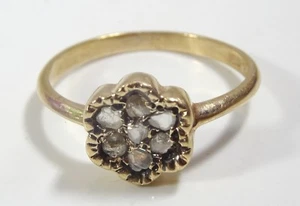 Handgefertigter Ring Antik Stil 14 Karat Gold und Diamant - Bild 1 von 5