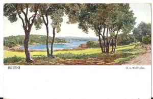 cr 012 1927 BRIONI BRIJUN (Istria Croazia) Val Catena VG FP Illustratore Wolff - Imagen 1 de 2