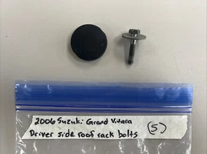 2006 SUZUKI XL7 GRAND VITARA 2.7 roof rack, Driver side bolts,  cover Black - Picture 1 of 3