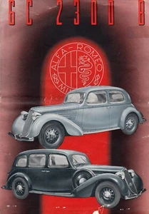 1938 ~ ALFA ROMEO 6C 2300 B ~ Brochure ~ 382 2-1938-XVI English - Picture 1 of 4