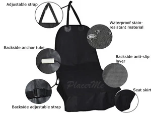 Pet Dog Car Truck SUV Front Seat Cover Protector Non-slip Waterproof Travel Mat - Picture 1 of 12