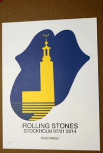THE ROLLING STONES - 14 ON FIRE - TELE2 ARENA - ESTOCOLMO - PÓSTER DE GIRA - Imagen 1 de 3