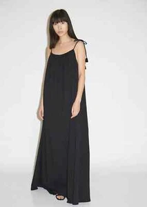 $990 The Row Dresia Cotton Jersey Maxi Dress in Black sz XS - Picture 1 of 22