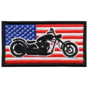 Stati Uniti d'America Bandiera con Toppa Ricamata Moto con Toppa ALI HD GRATUITA - Foto 1 di 3