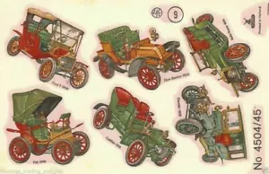 4x pc Ceramic Waterslide Transfers/Decals Vintage/Classic Cars 45mm Mulder Slide - Picture 1 of 7