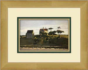Edward Hopper New York New Haven and Hartford Custom Framed Print - Picture 1 of 2