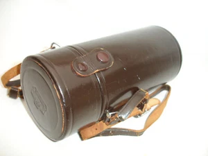 NIKON NIPPON KOGAKU LENS CASE with strap. Long, BROWN color 7.5 x 3.5" #4950 - Picture 1 of 11