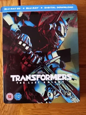 Transformers The Last Knight Blu Ray Steelbook 3/D 2/D 4/K DISC Like New - Image 1 of 4