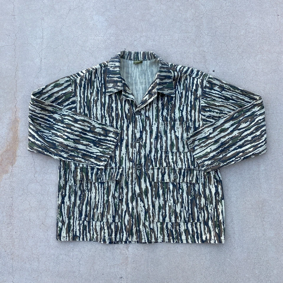 True 80s Vintage Spartan Realtree Camo Shirt Mens L Camouflage Hunting USA Made - Image 1 of 4