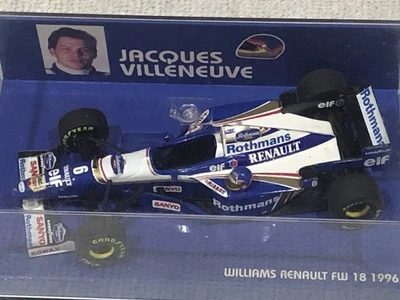 MINICHAMPS F1 - 1996 WILLIAMS FW18 JACQUES VILLENEUVE ROTHMANS  1/43 SCALE MODEL - Image 1 of 4
