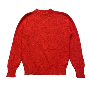 Suéter de Colección LL Bean Para Hombres XL Rojo Mezcla de Lana Tejido Cuello Redondo Pullover EE. UU. 90s - Imagen 1 de 8