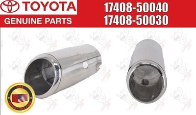 Puntas de escape cromadas del lado del conductor y del pasajero de fábrica TOYOTA LEXUS SC430 17408 Foto 1 de 4