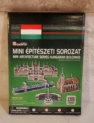 CubicFun Mini Architecture Series 3D puzzle featuring Hungarian buildings - Image 1 of 2