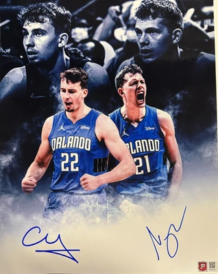Moe & Franz Wagner Autographed 11x14 Photo Orlando Magic Pristine - Image 1 of 3