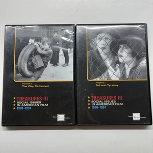 Treasures III Social Issues in American Film 1900-1934 2 DVDs Program 1 and 3 - Picture 1 of 8