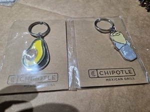 2 Llavero medio anillo burrito aguacate esmalte chipotle, nuevo, descatalogado, RARO - Imagen 1 de 4