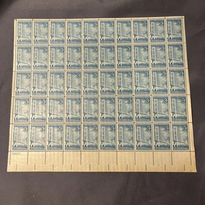 1958 The Mackinac Bridge 3-Cent US Postage Stamp Full Sheet - Picture 1 of 2