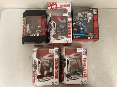 Lot of 5 Transformers WFC Netflix Deluxe – Jazz Mirage Chromia - Image 1 of 4