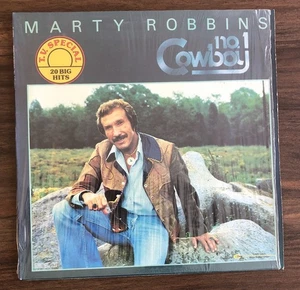 Marty Robbins - No. 1 Cowboy LP Vinyl - 20 Big Hits 1980 Shrink Excellent - Picture 1 of 13