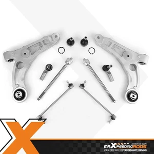 10Pc Front Lower Control Arms Sway Bars Tie Rods For 2014-2018 Jeep Cherokee FWD - Picture 1 of 19
