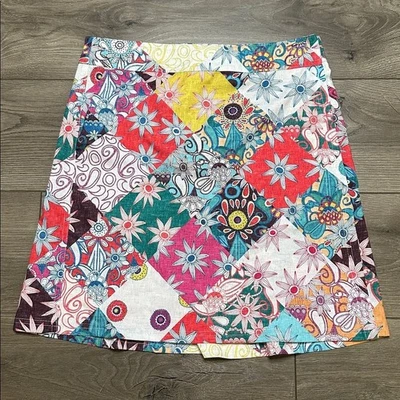 NUEVO SIN ETIQUETAS RipSkirt Hawaii Floral Multicolor Envolvente Natación Encubrimiento Falda Talla Mediana Foto 1 de 4