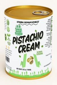 Istanbul Premium Pistachio Cream 2.2 lb (1kg) –Crema de Pistacho for Desserts US - Picture 1 of 6