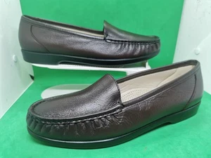 SAS WOMENS SIMPLIFY BROWN COMFORT ORTHOPAEDIC DIABETIC SHOES SIZE 11.5 WIDE NEW - Picture 1 of 24