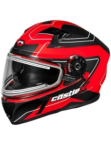 Castle X Adult's CX390 Atlas Snowmobile Helmet Matte Red/Black - XL - 36-24118 - Bild 1 von 1