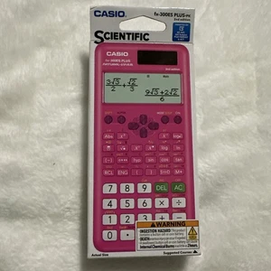 Casio 2nd Edition 16-Digit Solar Powered Scientific Calculator Pink - Picture 1 of 4