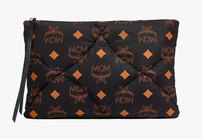 Rare Find MCM Aren Quilted Pouch in Maxi Monogram Nylon - Image 1 of 4