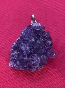Gorgeous Amethyst Stone Pendant Electroform Gold Plated Setting Unbranded (4) - Picture 1 of 6