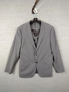 Theory Mens Sport Coat 44 R Gray Charcoal Single Breasted Blazer Classic Dress - Picture 1 of 11