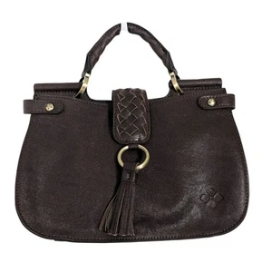 Cartera de cuero convertible Patricia Nash Laramie con asa superior - Espresso - Nueva - Imagen 1 de 6