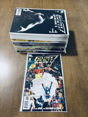JUSTICE SOCIETY OF AMERICA (2007) #1-54 COMPLETE SET LOT FULL RUN STAR GIRL DC - Image 1 of 4