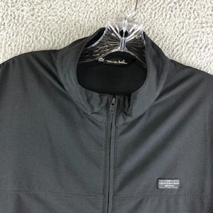 Travis Mathew Full Zip Jacket Mens Large Black Crystal Cove 2.0 Wanderlust - Picture 1 of 10