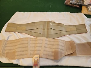 THERMOSKIN Lumbar Support Back Stabilizer Belt Beige Orange Size M - Picture 1 of 13